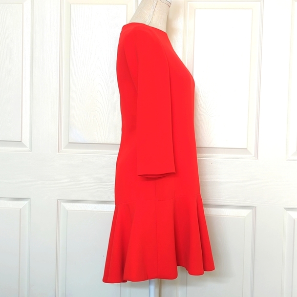 Kate Spade ¾ Sleeve "Caution to the Wind" Cepe Flounce Dress - Picture 5 of 8